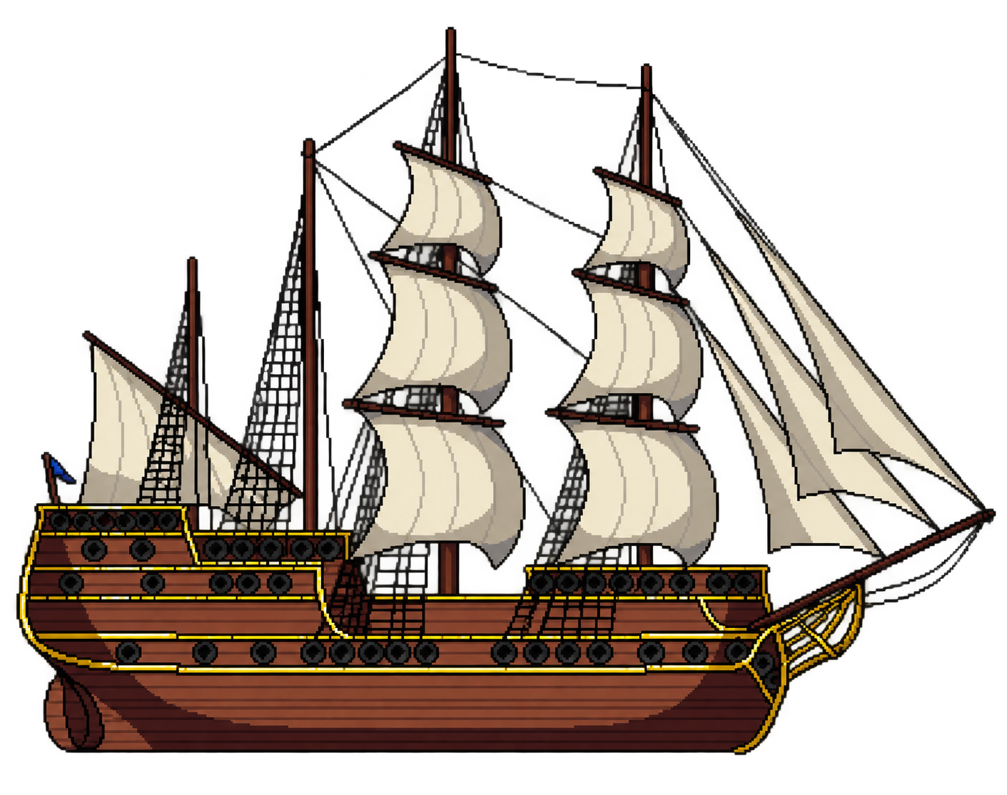 Fragata de tres mástiles
